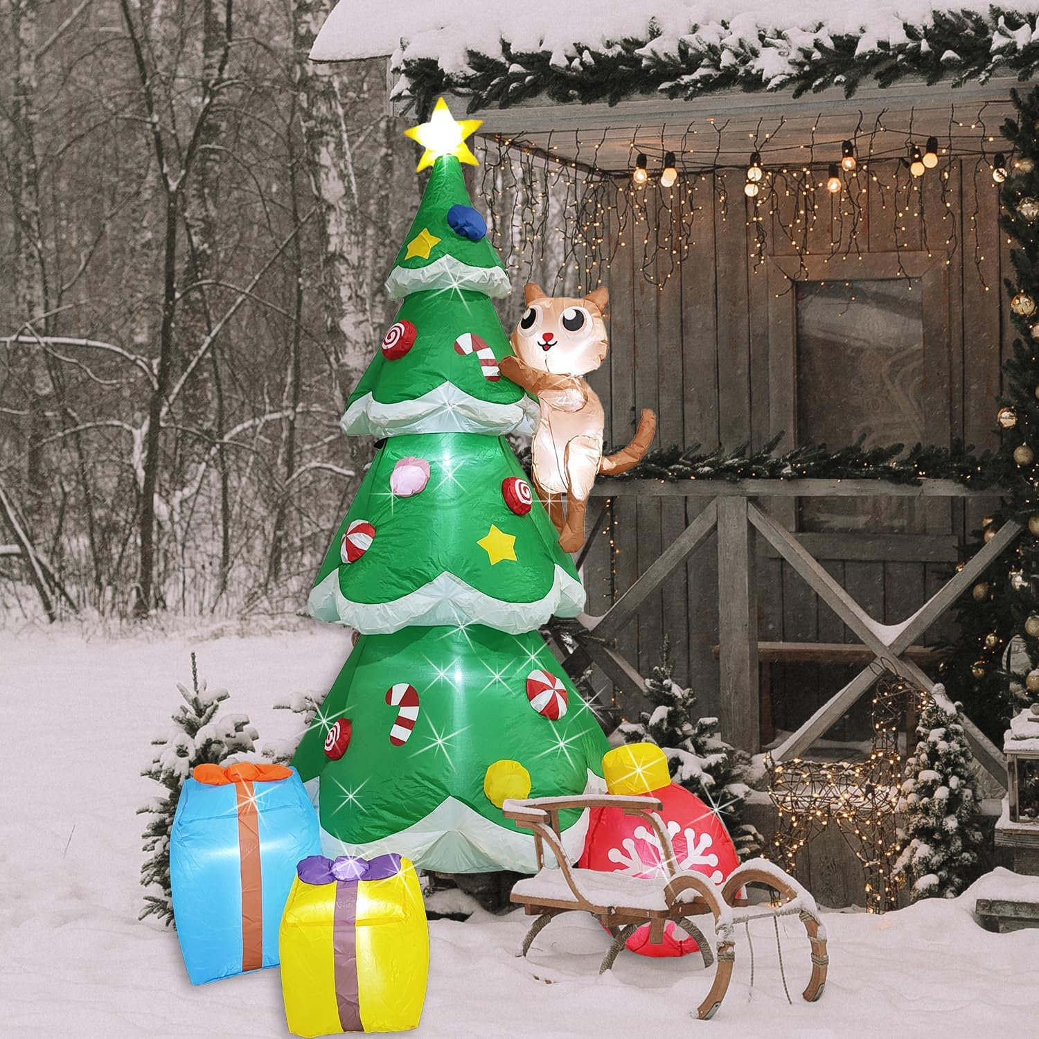 Cat free christmas tree clearance